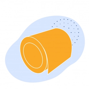 Рулон с полимерным покрытием 0.35 мм ПУ ГОСТ 34180-2017