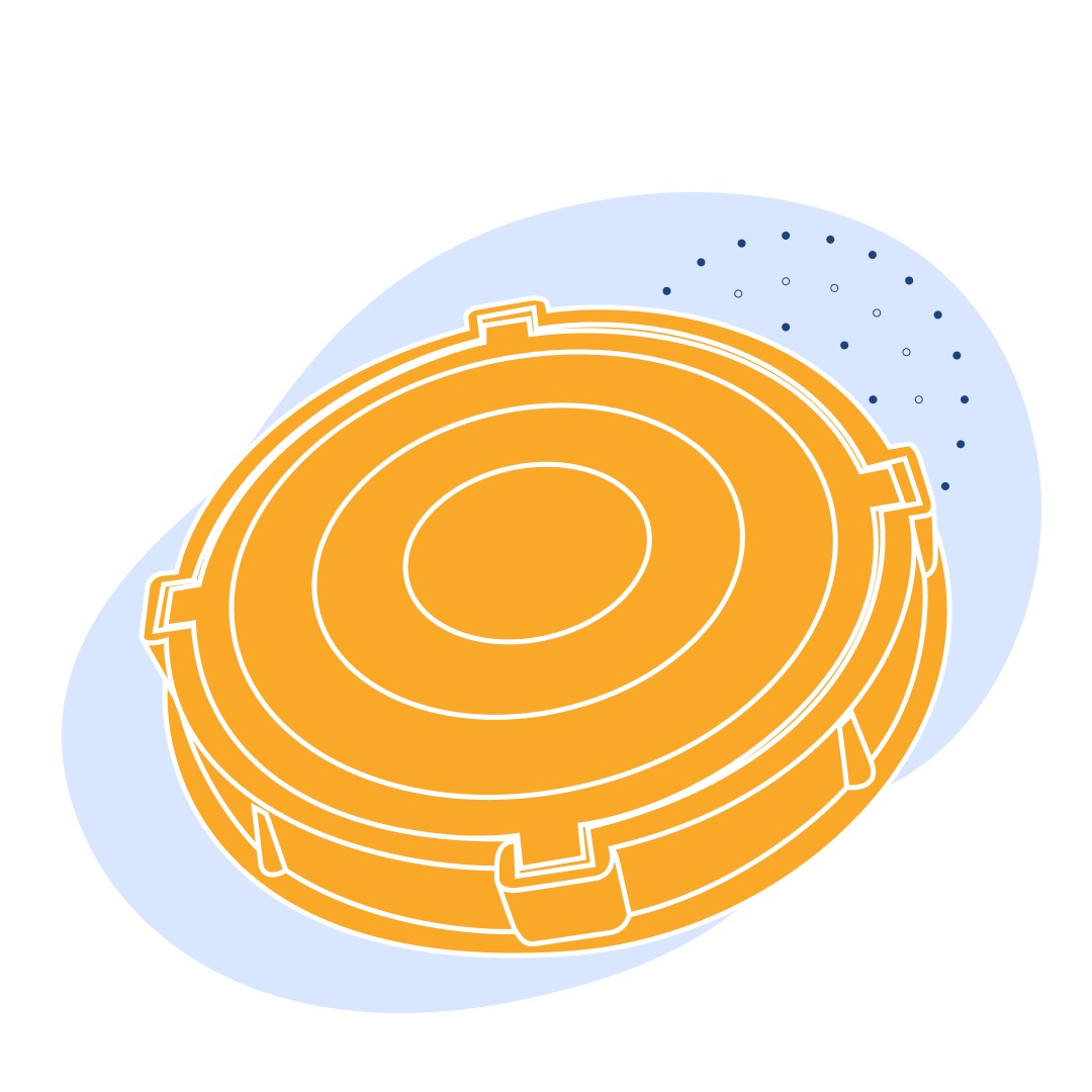 Люк полимерно-песчаный 45 мм 6 т 45 кг