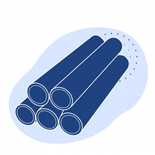 Труба нержавеющая хромированная 110х8 мм 08Х20Н14С2 ГОСТ 9941-81