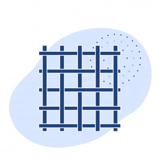 Стальная канилированная сетка 32x5x5 мм 55 ГОСТ 3306-88
