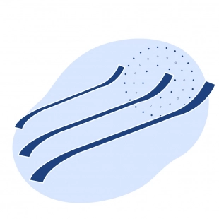 Шпатель металлический с изогнутыми концами 210х11 мм